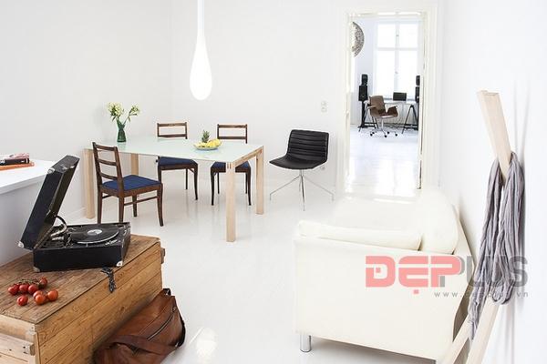 Nhà trắng thanh lịch cho chàng độc thân cá&nbsp;tính