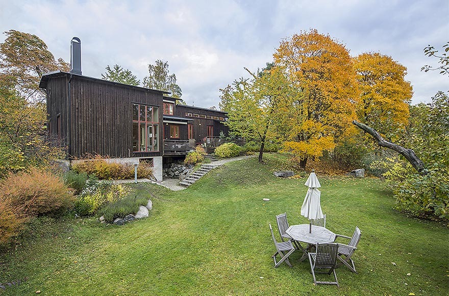 Biệt thự ở Thụy Điển: bản hòa âm của gỗ và&nbsp;kính