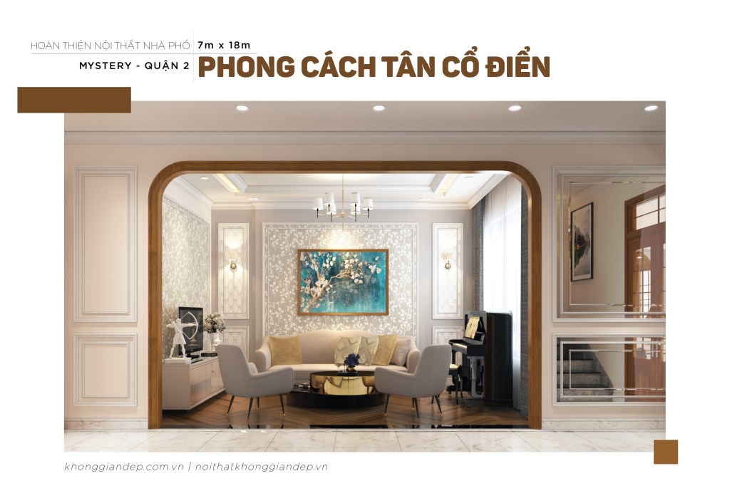 Hoàn thiện nội thất phong cách tân cổ&nbsp;điển
