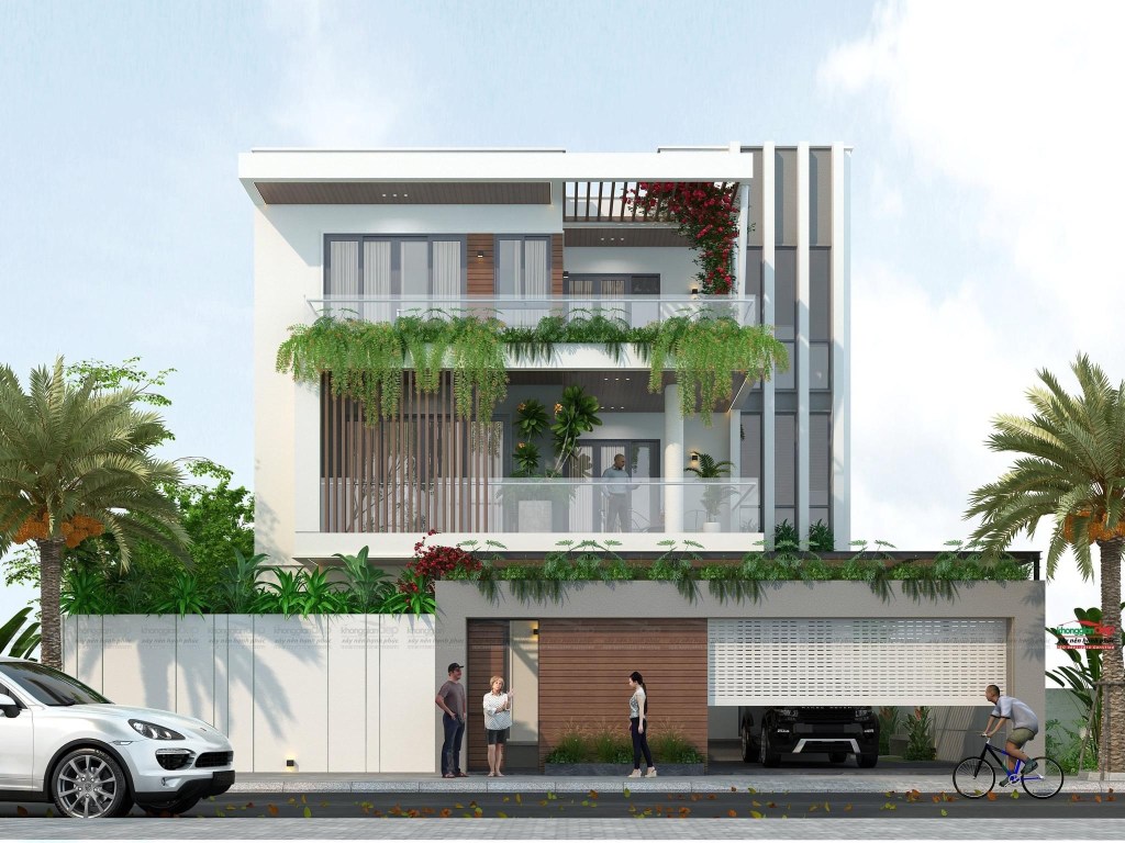 Biệt thự kiến trúc hiện đại gần gũi với thiên&nbsp;nhiên