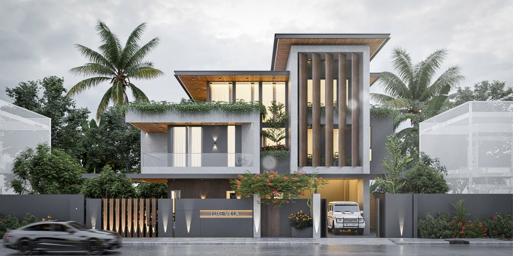 Mẫu Biệt thự Hiện Đại Nhiệt Đới&nbsp;20×20